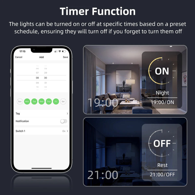 Interruptor Dimmer Inteligente por APP, Voz e Wi-Fi – Full Control - Avatto