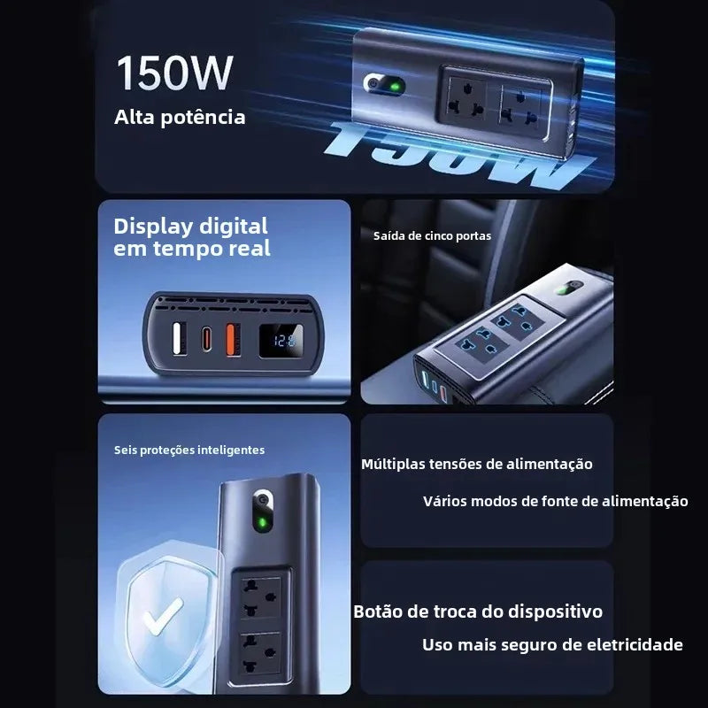 Inversor Veicular 200W - 12V para 110V/220V – Easy Inverter Car