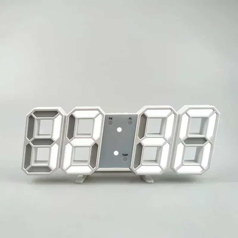 Relógio Digital LED 3D – Clock Style - Minimalista