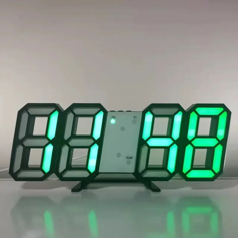 Relógio Digital LED 3D – Clock Style - Minimalista