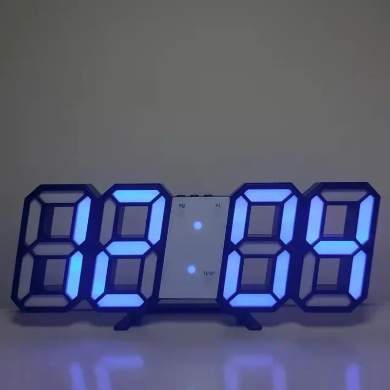 Relógio Digital LED 3D – Clock Style - Minimalista