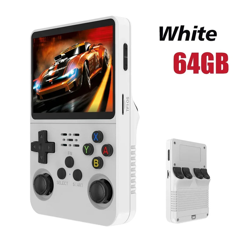 128GB Open Source R36S Video Game Console Linux System 3.5 Inch IPS Screen Orange Portable Pocket Video Player 64GB best Games