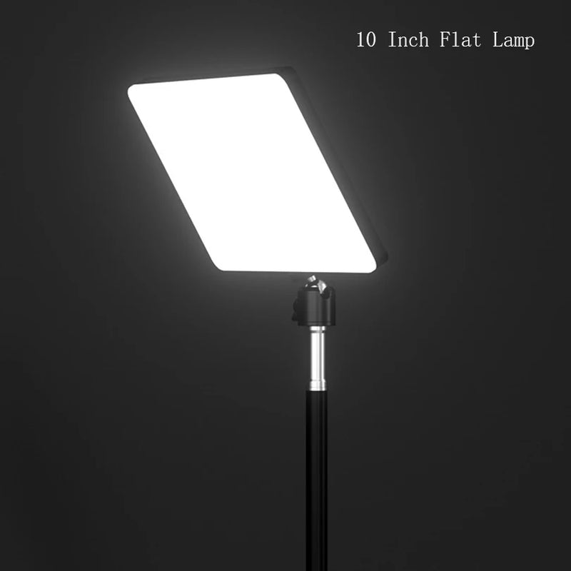 10 inch LED Video Light For Live Streaming Photo Studio Light Panel Photography Dimmable Flat-panel Fill Lamp 3300-5600K