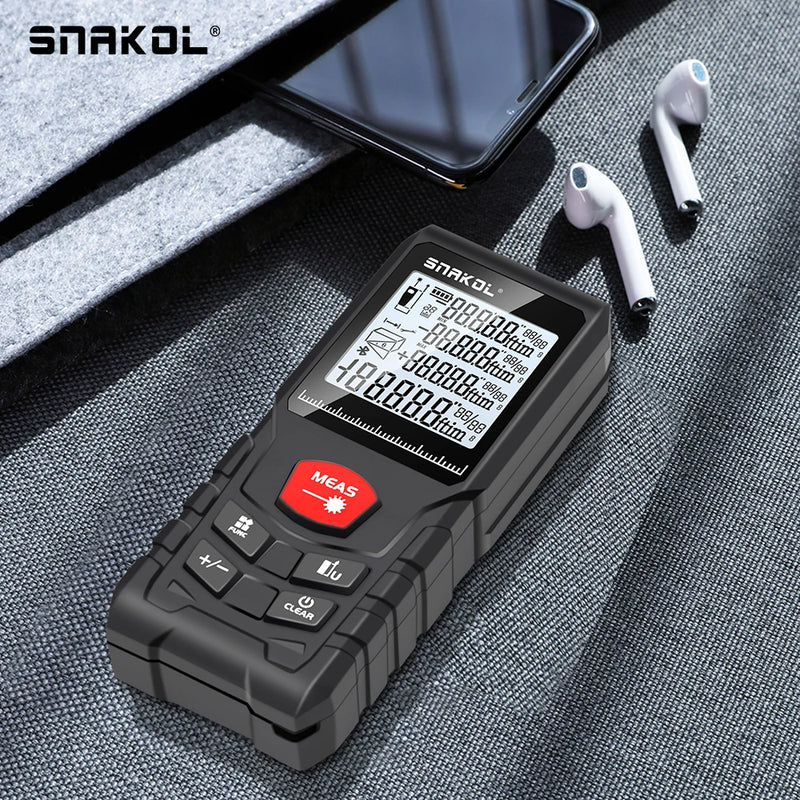 Snakol Laser Tape Measure 50M/70M/100M/120M Laser Distance Meter Rangefinder Profesional Digital Range Finder Ruler Test Tools